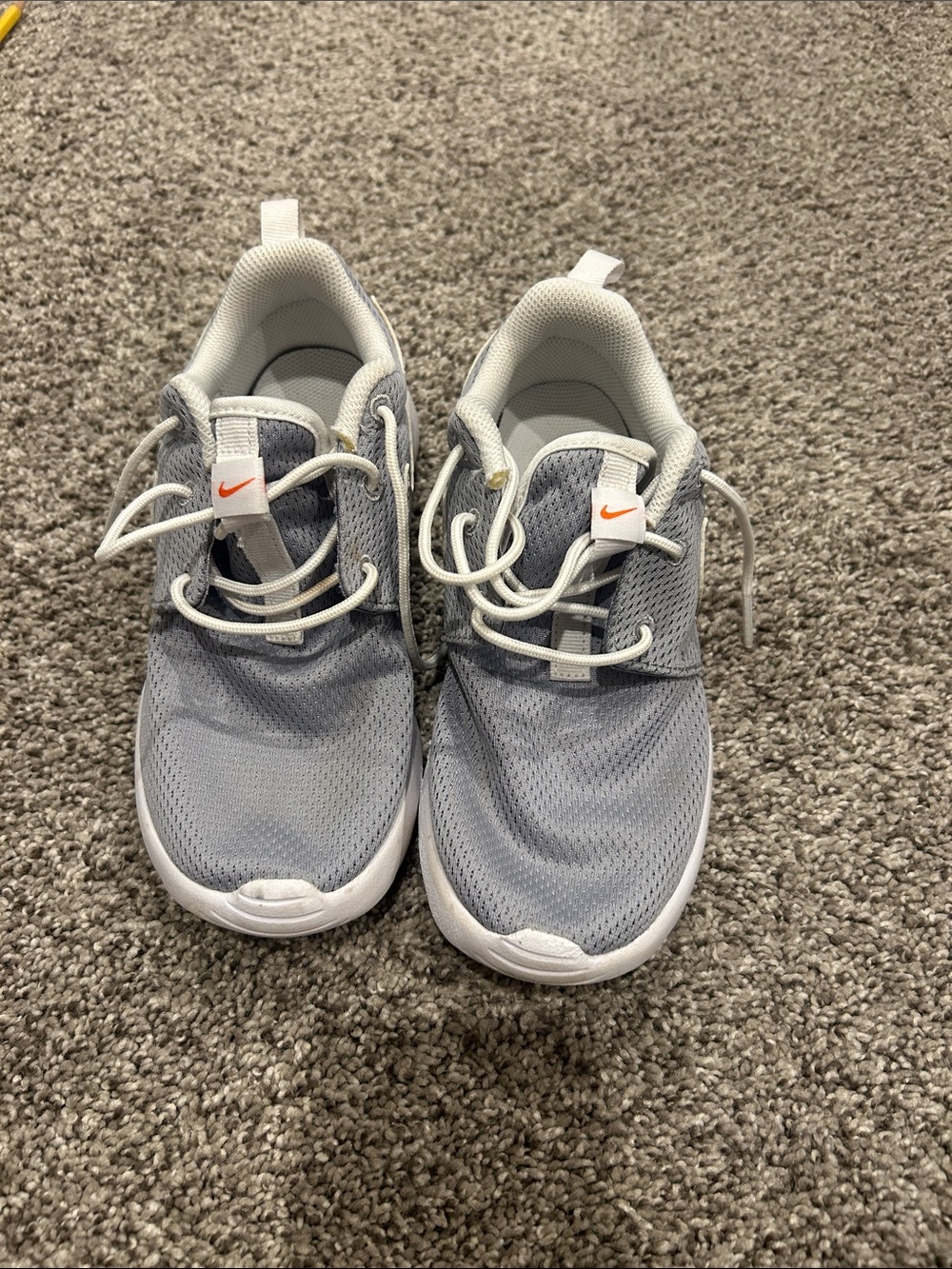 Nike Kids Light Gray Mesh Sneakers